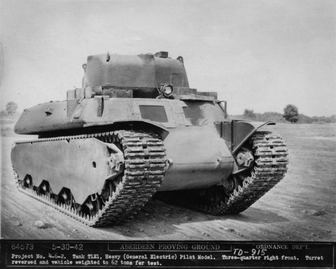 Heavy Tank T1E1 на испытаниях, Абердинский полигон, конец мая 1942 года