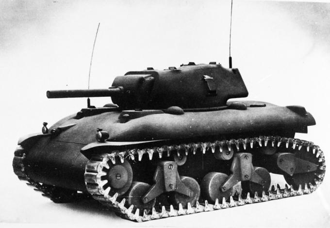 Перетяжелённая модель. Опытные средние танки T7. США