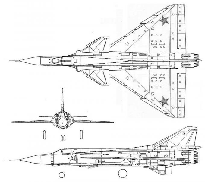 Схема фронтового истребителя МиГ-23МЛ