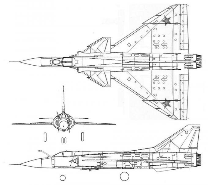 Схема палубного истребителя МиГ-23К
