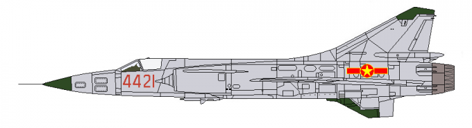 Истребитель МиГ-23С с радиолокационным прицелом РП-22; ВВС ДРВ