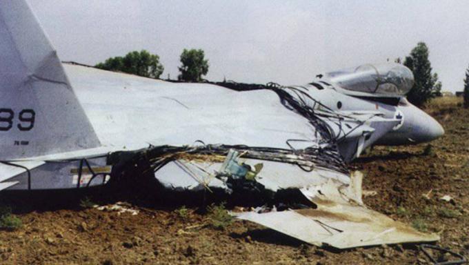 Сбитый израильский истребитель F-15
