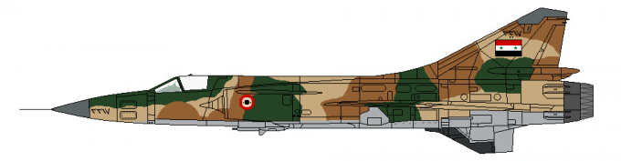 Истребитель МиГ-23С с радиолокационным прицелом РП-22; ВВС Сирии