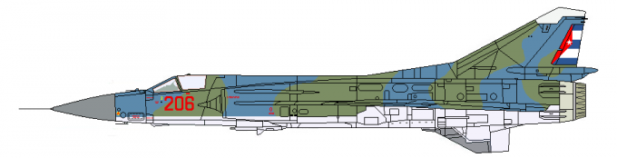 МиГ-23МЛ ВВС РВС Кубы