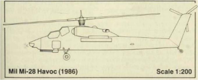 Опытные советские вертолеты глазами Запада. Ударный вертолет Mil Mi-28 Havoc (Ми-28). Новый вариант