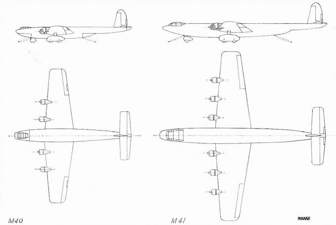 Проекты военно-транспортных самолетов Miles M.40 and M.41. Великобритания