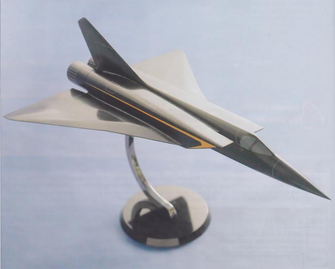 Модель проекта истребителя MD 750, рассчитанного на полета на скорости М = 3,0