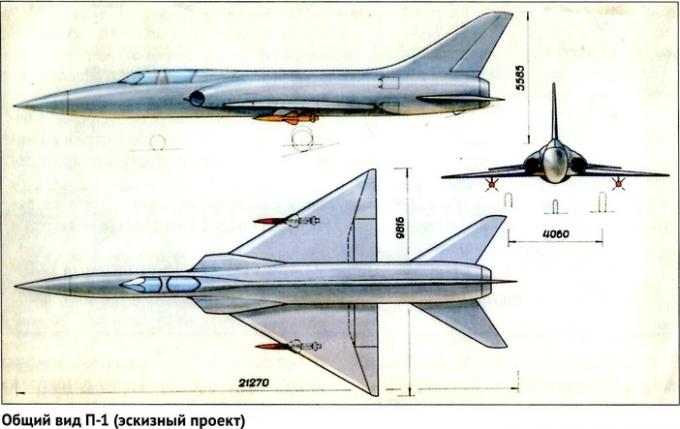 Несостоявшиеся перехватчики ОКБ П. О. Сухого. Часть 1 Сверхзвуковые перехватчики П-1 и П-2