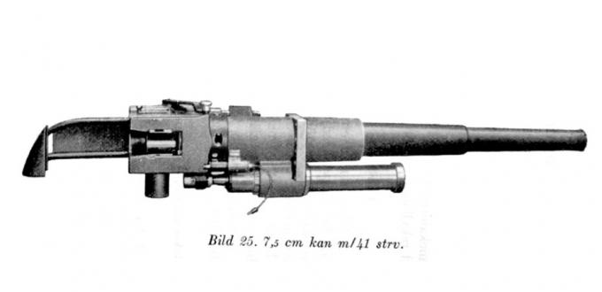 7,5 cm kanon m/41 Strv. Именно эту пушку в итоге было решено ставить в LAGO II