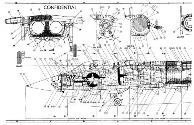 Проект палубного истребителя-перехватчика Vought V-507 Vagabond. США