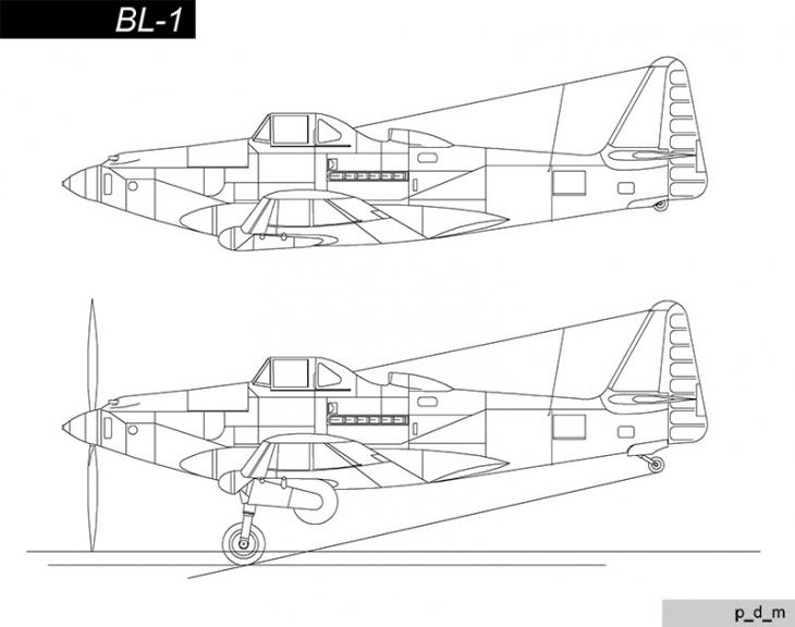 Альтернативный штурмовик Bell BL-1 Strike Cobra. США