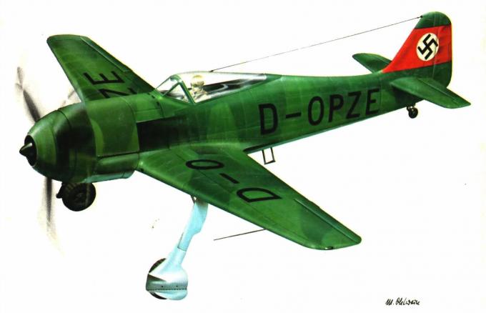 История создания опытного истребителя Focke-Wulf FW 190 V1. Германия