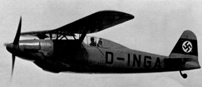 Опытный истребитель Focke-Wulf FW 159. Германия