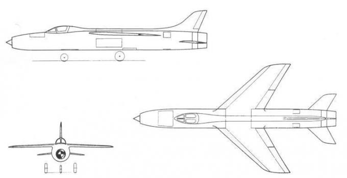Высокоскоростные исследовательские самолеты 1952-62 годов. Проект экспериментального самолета Vickers (Supermarine) Type 553