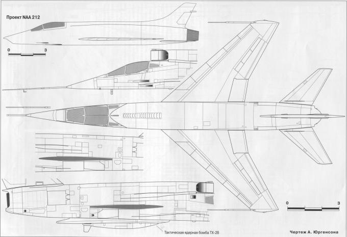 Опытный истребитель-бомбардировщик North American F-107A и  F-107B Ultra Sabre. США