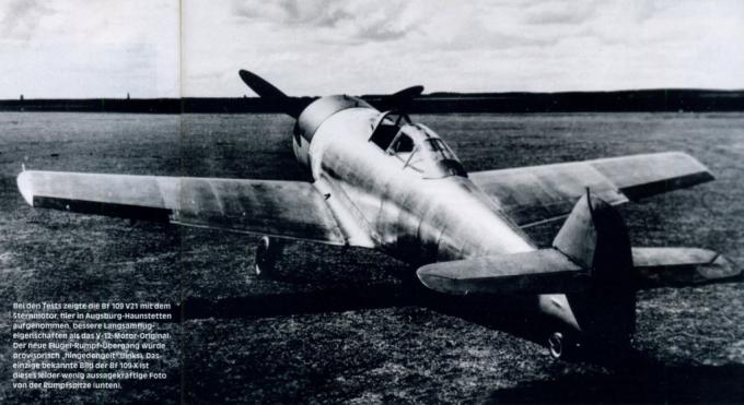 Опытный истребитель с двигателем воздушного охлаждения Bf 109 X. Германия