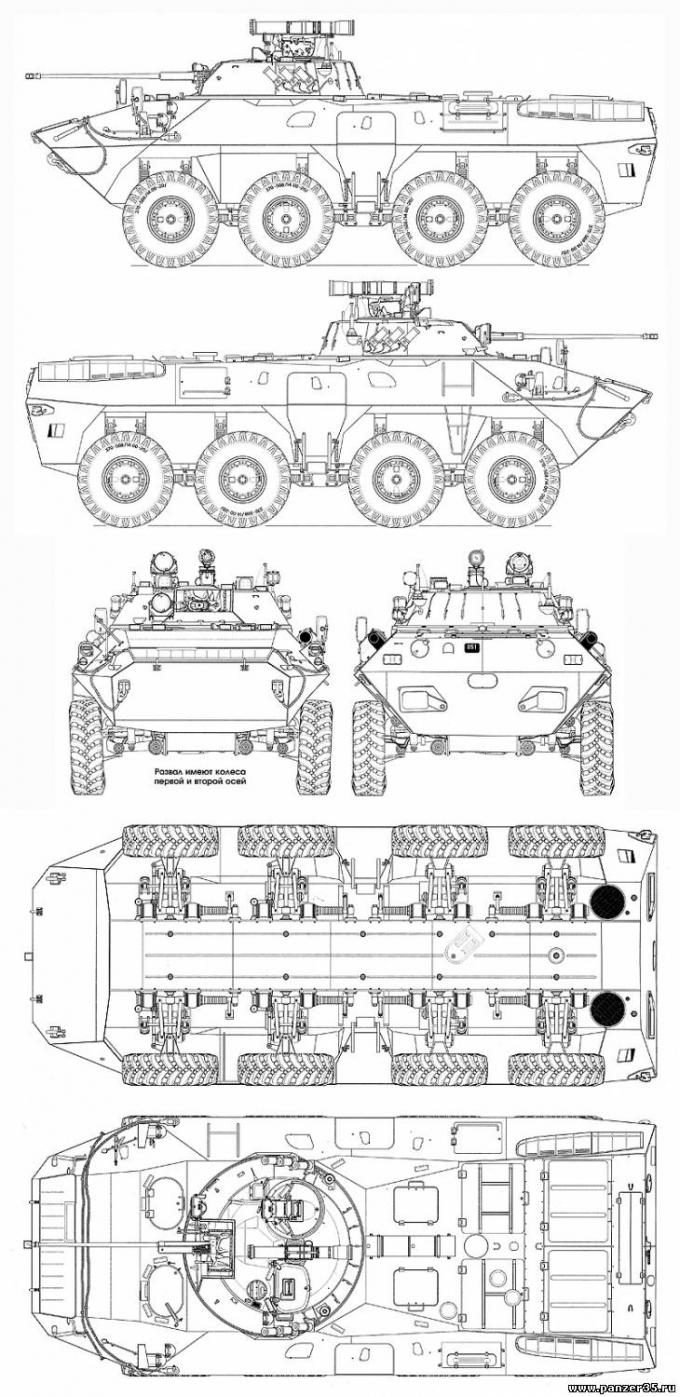 схемы БТР-90