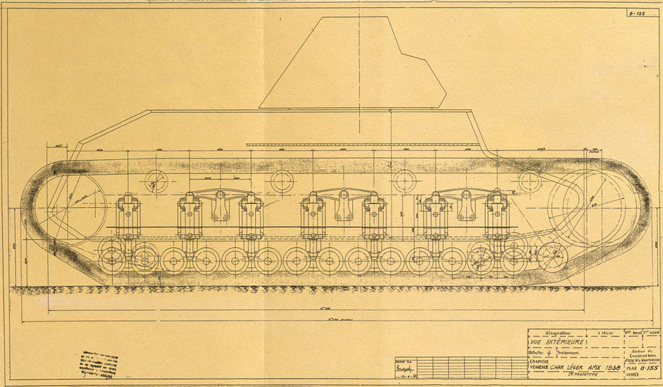 Танк на стыке классов. Опытный легкий танк AMX 38. Франция