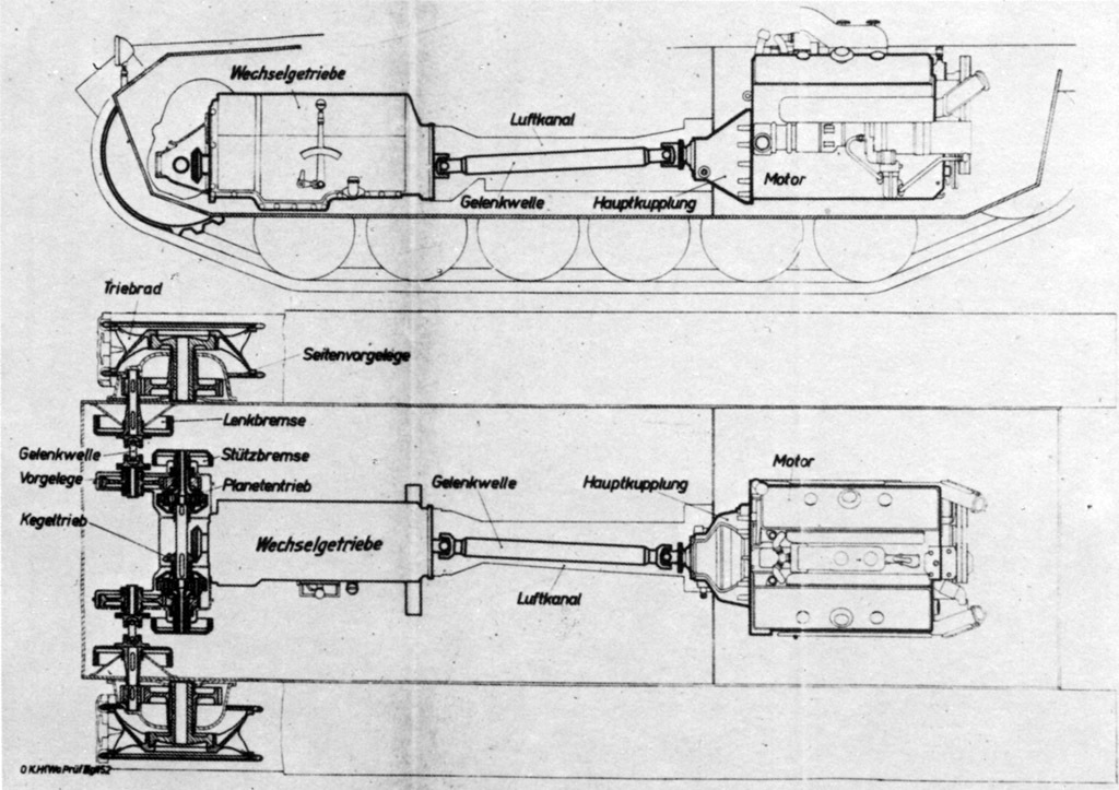 Схема шасси Pz.Kpfw.III Ausf.H