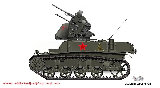 Альтернативная ЗСУ на шасси танка М3A1