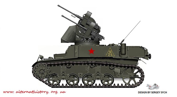 Альтернативная ЗСУ на шасси танка М3A1