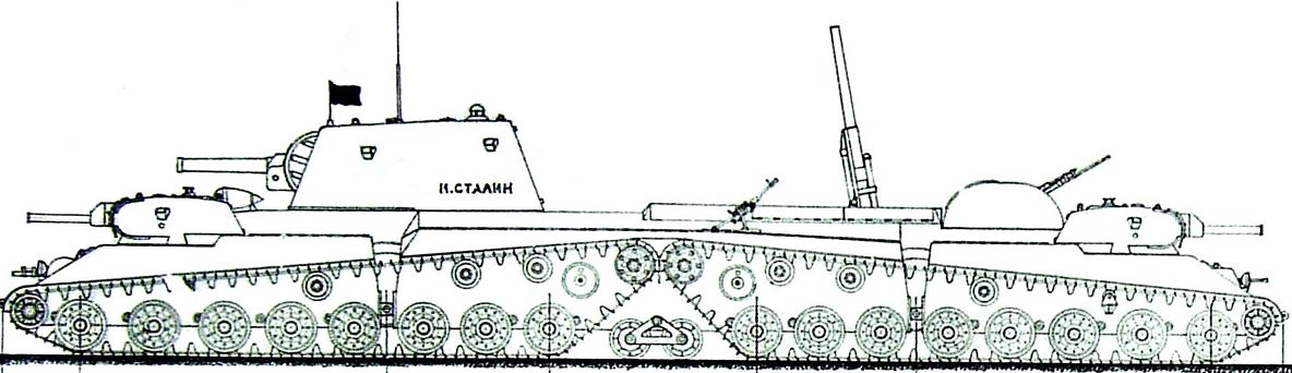 Танковый крейсер. Проект. П. Осокин. СССР. 1942г.