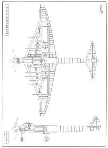 Manta.Неординарный истребитель сопровождения Девида Девиса. США. 1942г.