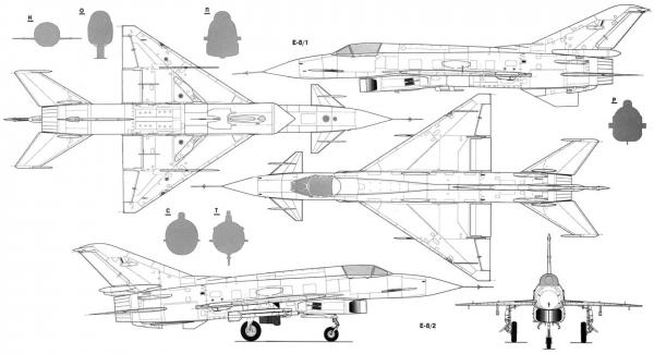 МиГ Е-8. СССР.1962г. Альтернативный Миг-23.