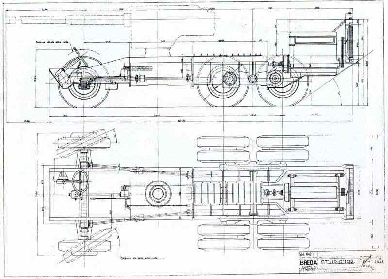 90-мм САУ Breda 102. Италия 1943 г.