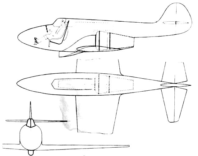 Проект реактивного самолета ХАИ-2. СССР