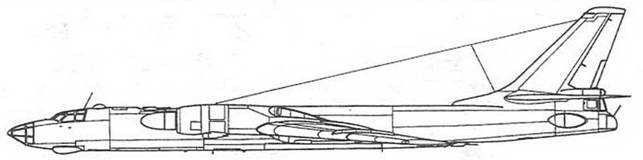 Самолет “90”. Турбовинтовой Ту-16. Проект. 1954г.