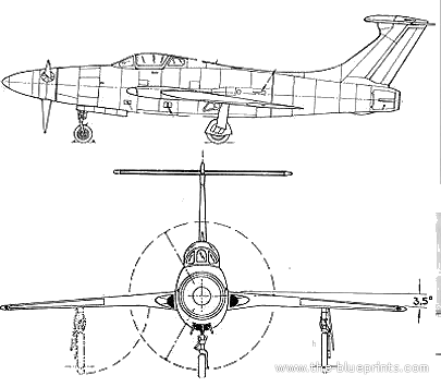 Репаблик XF-84H. Вопящий гром. США. 1952 г.