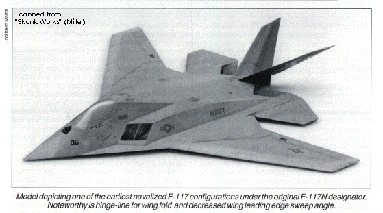 Палубный штурмовик-бомбардировщик A/F-117Х. США