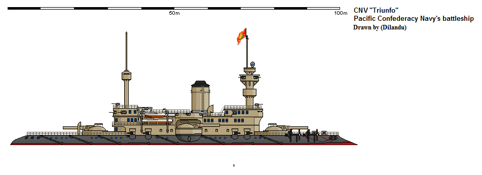 Океанский броненосец "Triunfo" - ВМФ Тихоокеанской Конфедерации