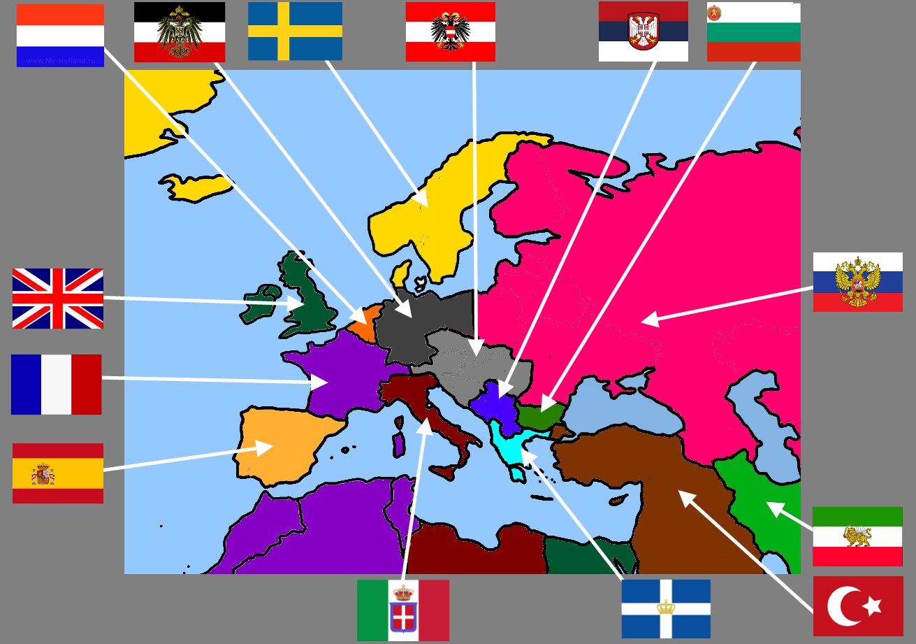 Включи империю. Карта для игры в полководец. Какие странны выдуманны.