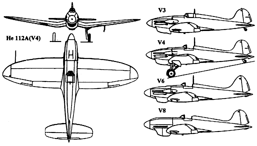 Соперник "Мессершмитта": истребитель Heinkel He-112. Германия