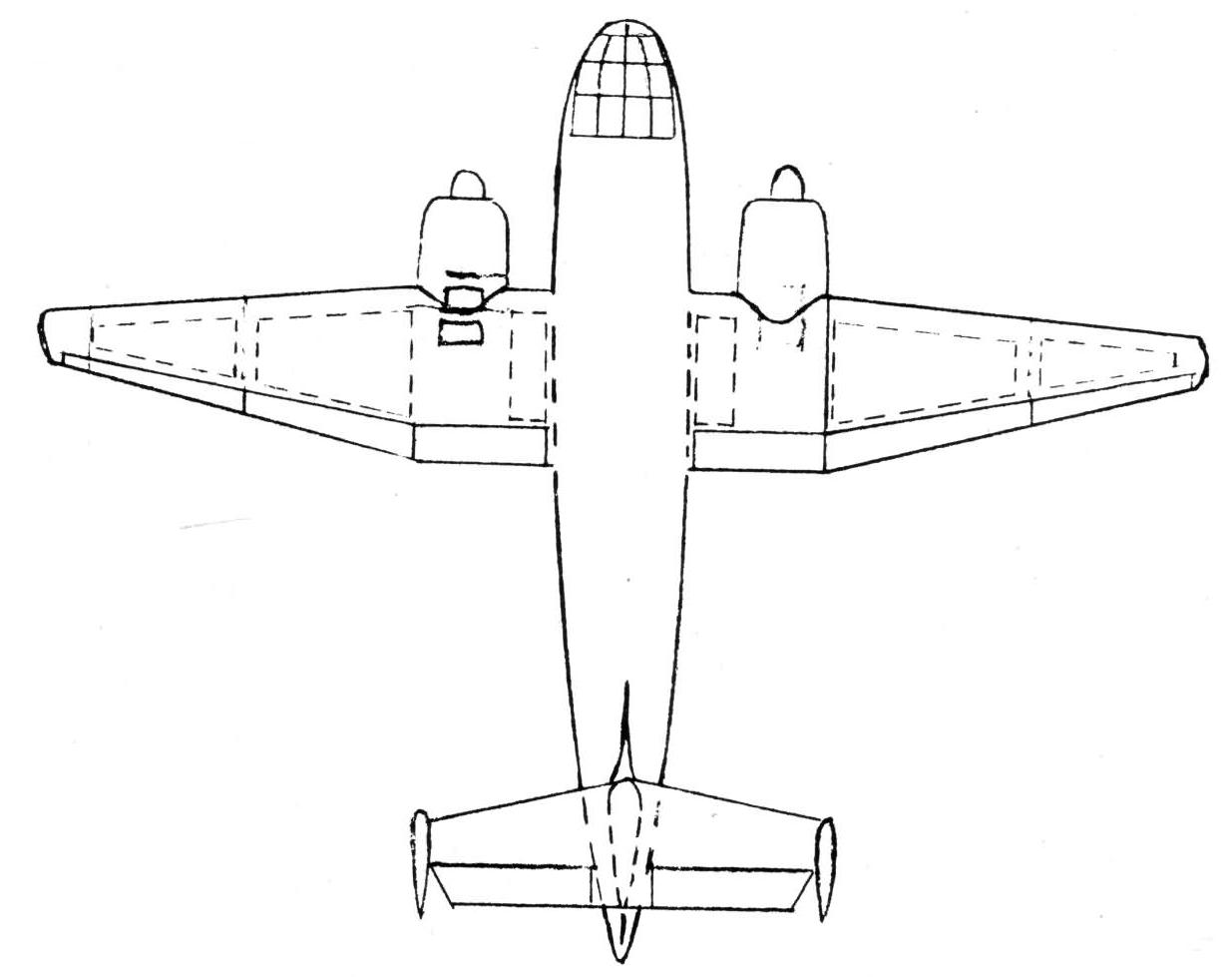 Проект высотного пассажирского самолёта Arado E 390. Германия