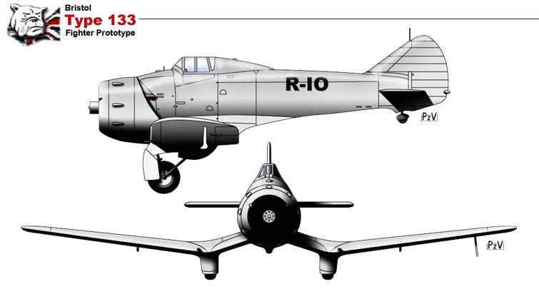 Четырехпулеметные истребители Bristol Aeroplane Company. Часть 2 Bristol Type 133