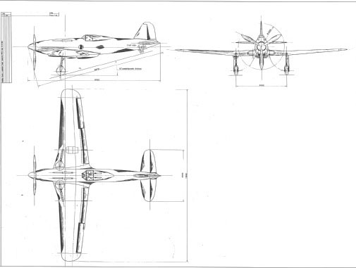 Итальянские бумажные проекты. Проект одномоторного истребителя CMASA (FIAT) CS.38