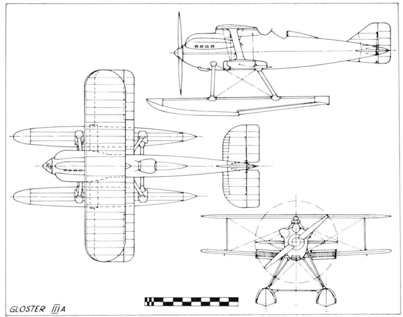 Гоночные самолеты фирмы Gloster 20-х годов. Gloster III