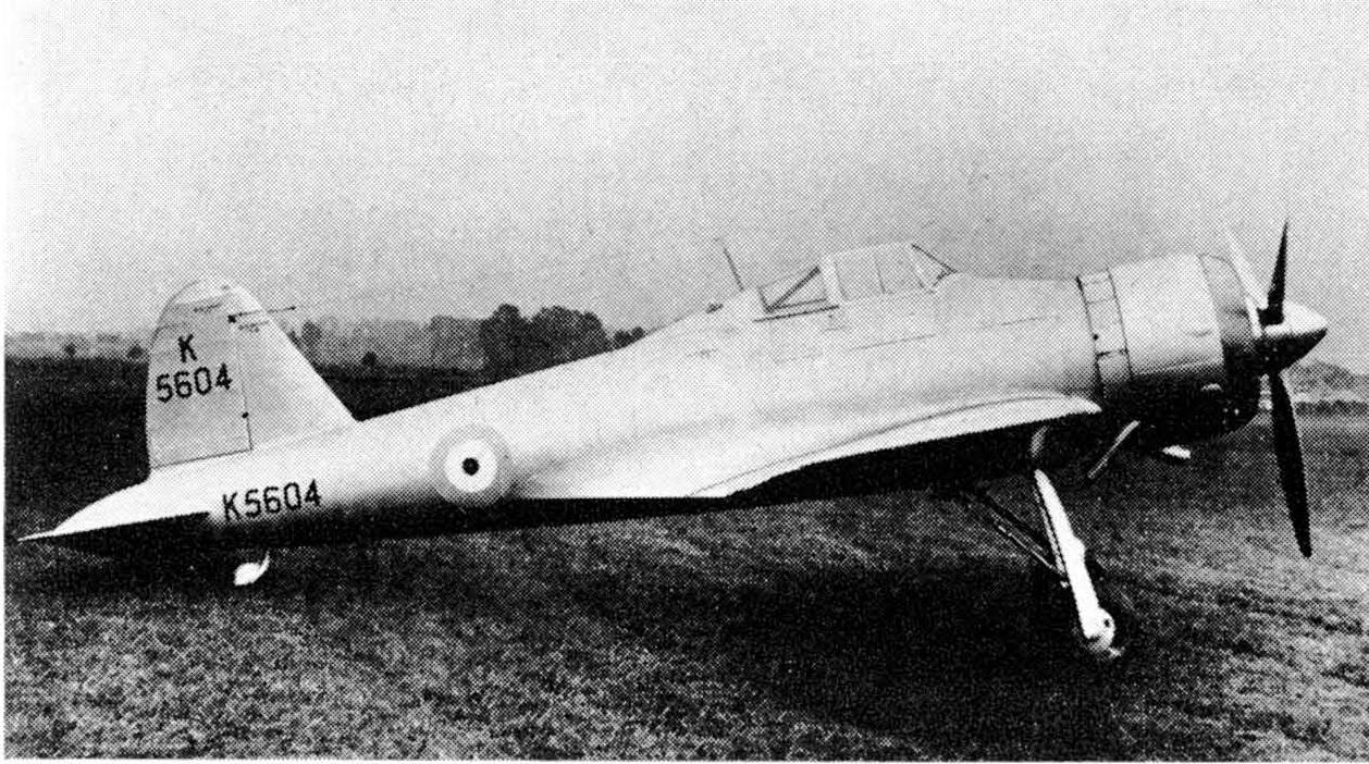 Опытный истребитель Gloster F.5/34. Великобритания