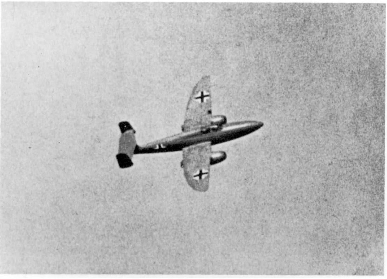 Рис. 10 He 280V3 во время испытательного полёта