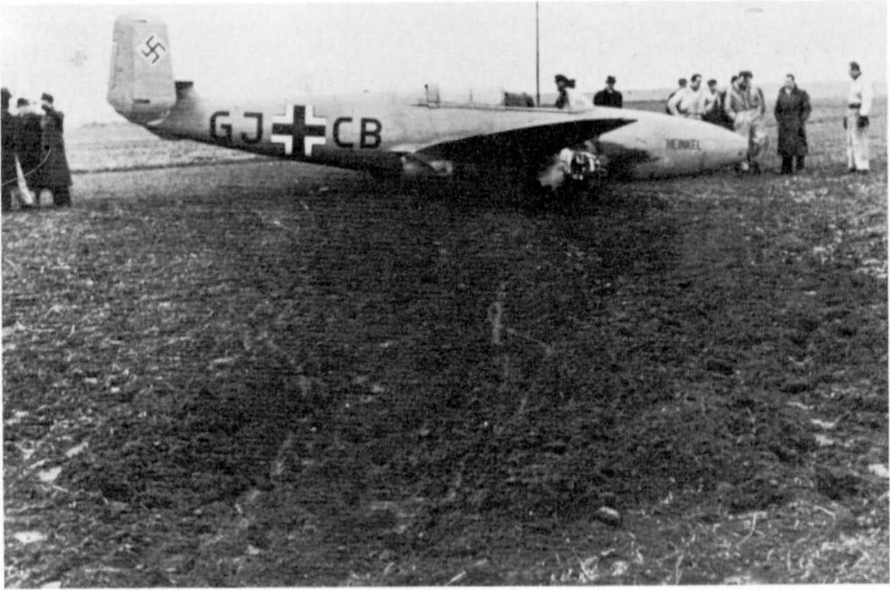 Опытный истребитель Heinkel He 280. Германия