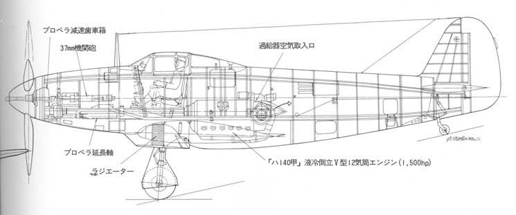 Опытный истребитель 川崎 キ88 (Kawasaki Ki-88). Япония