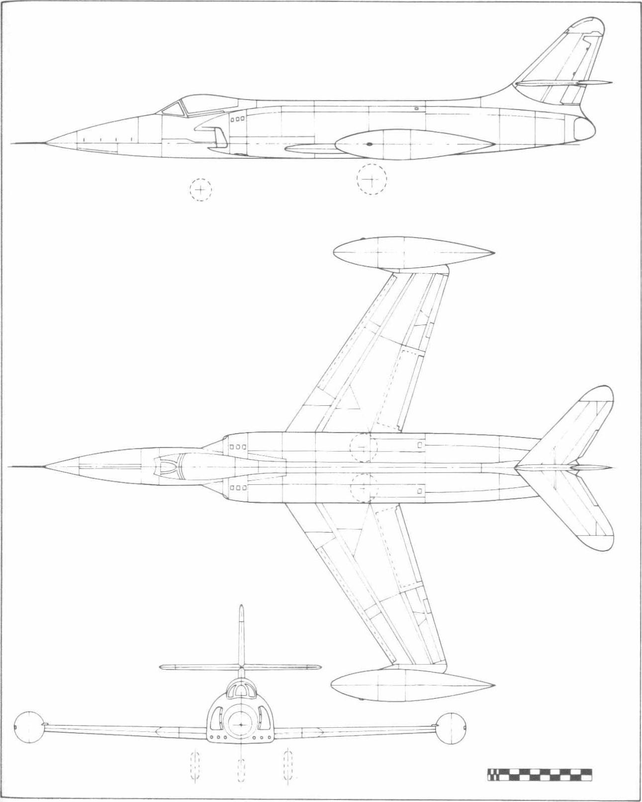 Опытный истребитель дальнего действия Lockheed XF-90. США