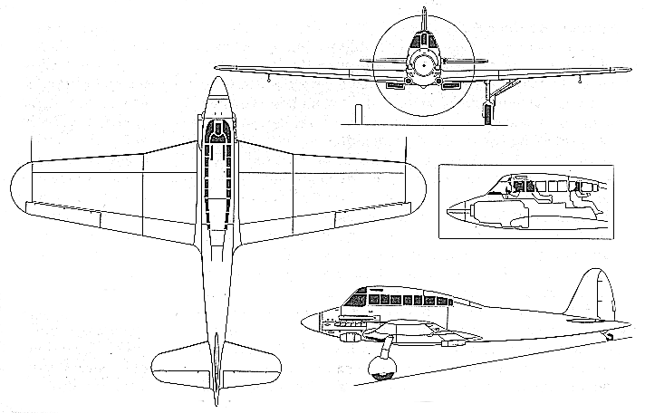 Пикирующий бомбардировщик SIAI-Marchetti SM.93. Италия