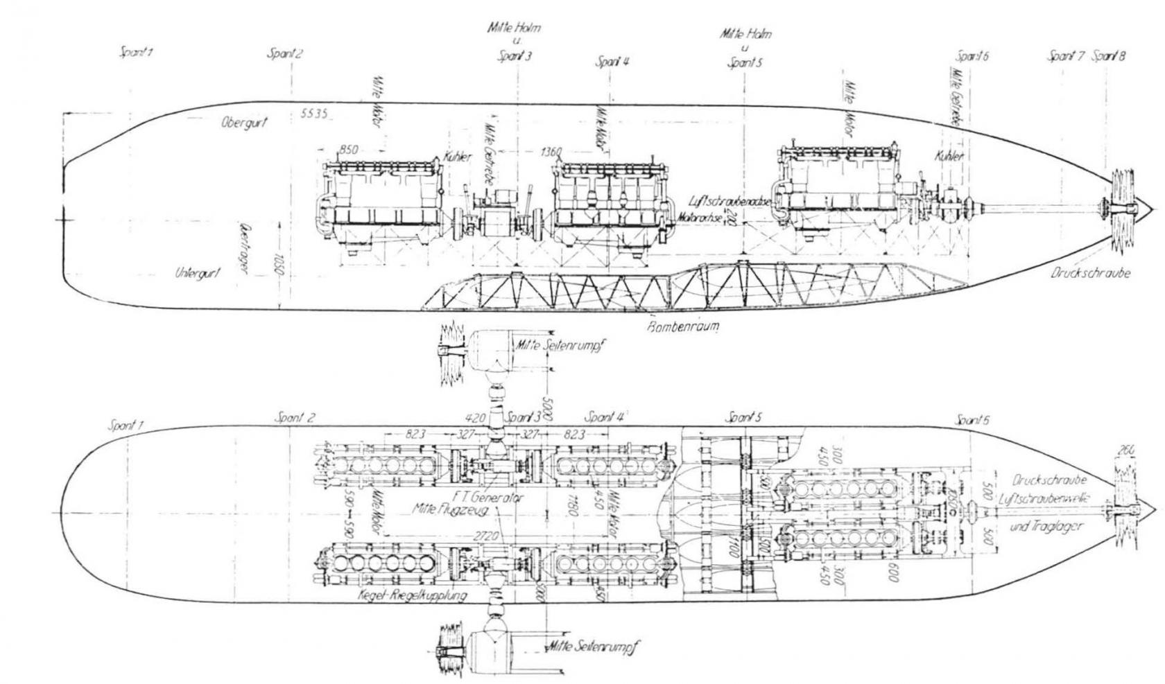 Тяжелые бомбардировщики Luftschiffbau Schütte-Lanz. Проект тяжелого бомбардировщика Schül R.I Германия