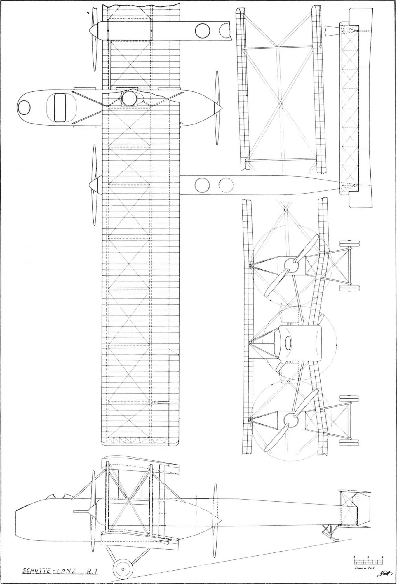 Тяжелые бомбардировщики Luftschiffbau Schütte-Lanz. Проект тяжелого бомбардировщика Schül R.I Германия