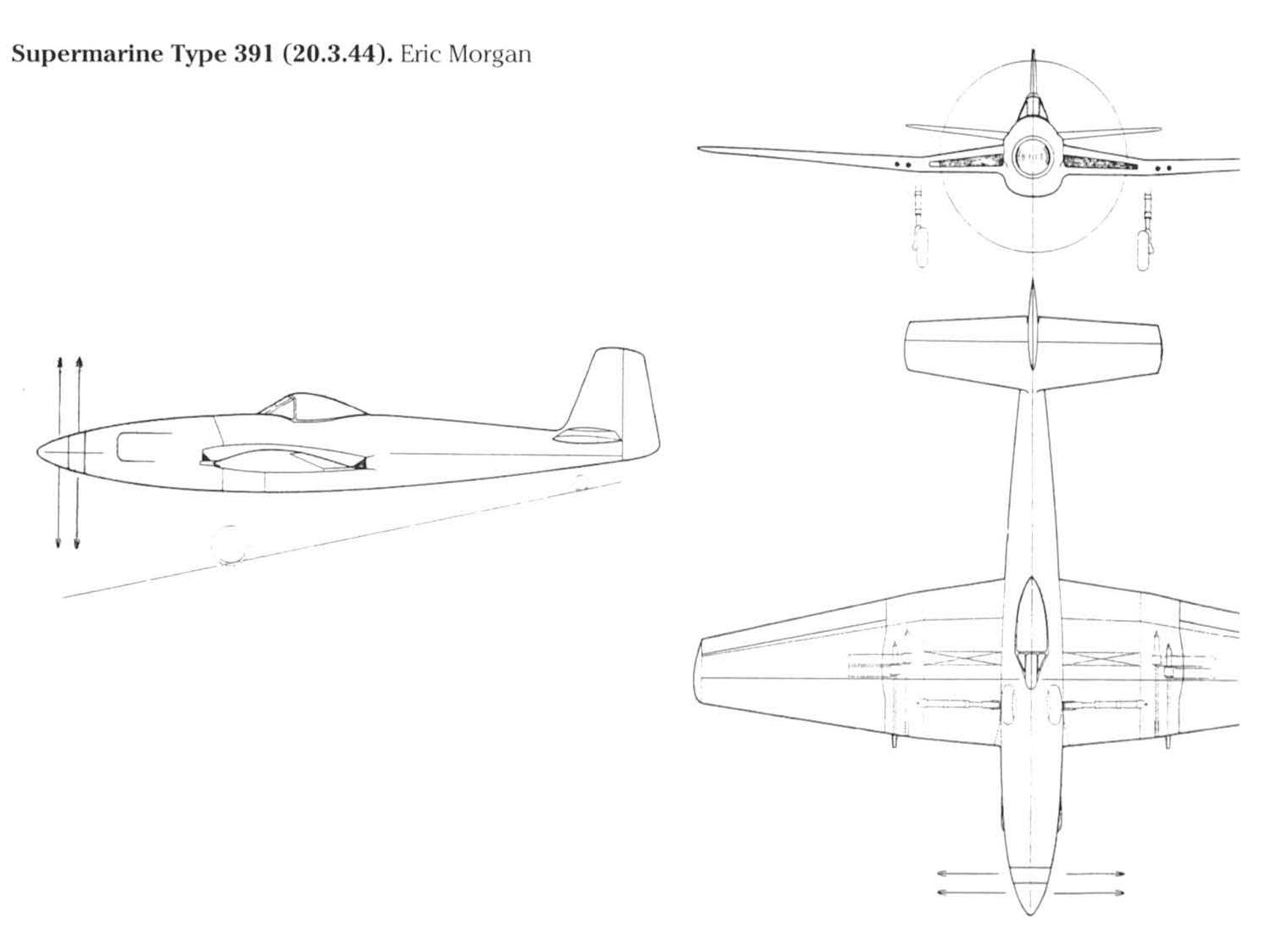 Проект истребителя Supermarine 391. Великобритания