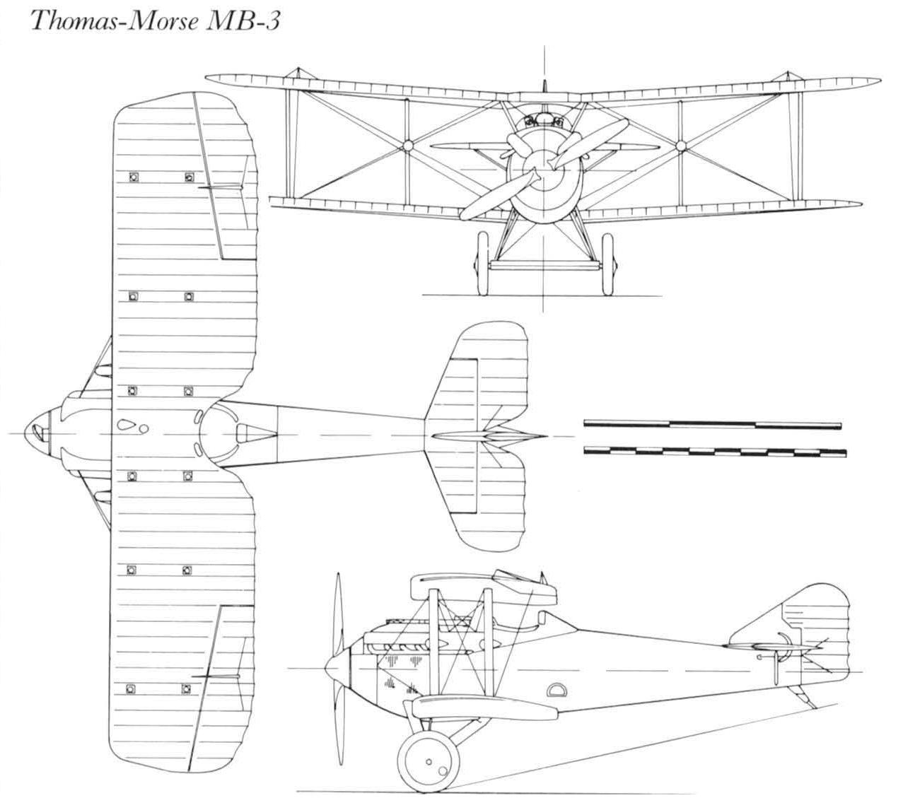 Истребитель Thomas-Morse MB-3 и гоночные самолеты на его базе. США